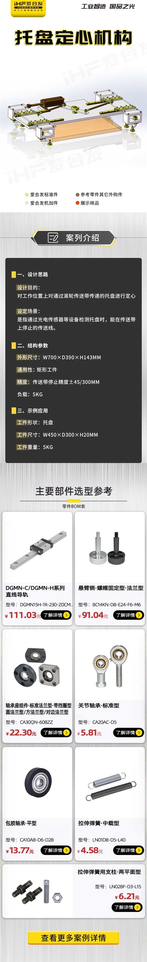 愛合發(fā)：案例介紹，托盤定心機(jī)構(gòu)！
